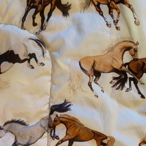 Twin Size Horse Bedding Set